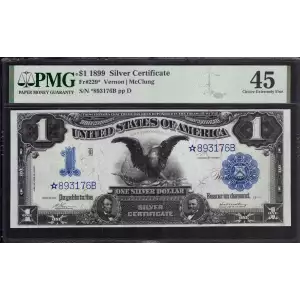 $1 1899 Blue. Star with hole Silver Certificates 229*