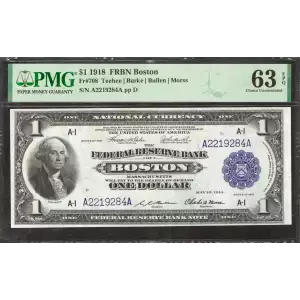 $1 1918  Federal Reserve Bank Notes 708