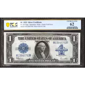 $1 1923 Blue Silver Certificates 237