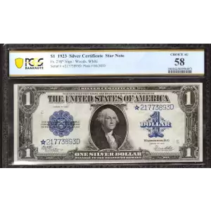 $1 1923 Blue Silver Certificates 238*