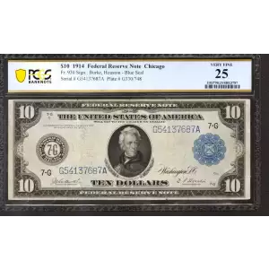 $10 1914 Red Seal Federal Reserve Notes 930