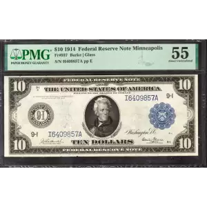 $10 1914 Red Seal Federal Reserve Notes 937