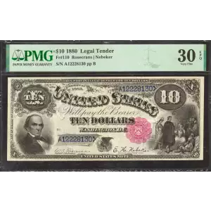 $10  Small Red, scalloped Legal Tender Issues 110