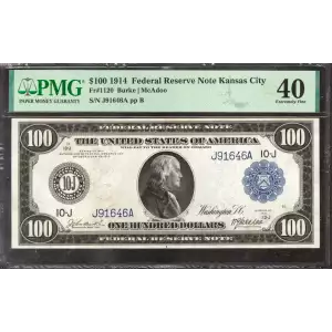 $100 1914 Red Seal Federal Reserve Notes 1120 (2)