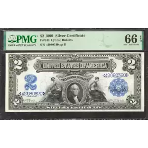 $2 1899 Blue Silver Certificates 249