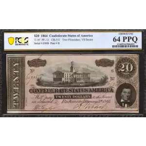 $20   Issues of the Confederate States of America CS-67