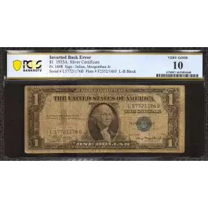 1935 A $1 SILVER CERTIFICATE NOTE FR.1608 CD BLOCK