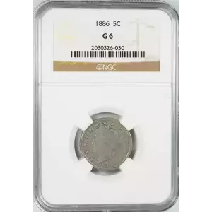 Nickel Five Cent Pieces-Liberty Head 1883-1913