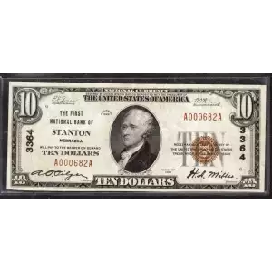 1929 $10 NATIONAL BANKNOTE CURRENCY NEBRASKA