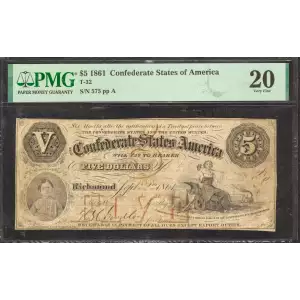 $5   Issues of the Confederate States of America CS-32
