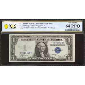 $1 1935-A blue seal. Small Silver Certificates 1608*